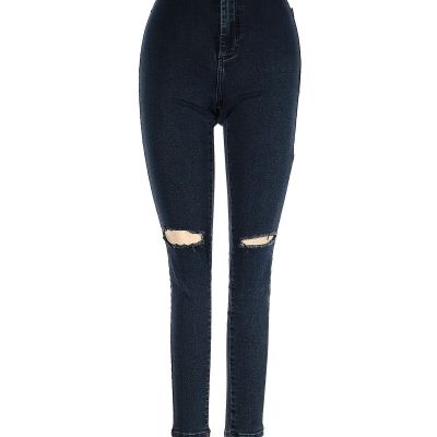 Topshop Women Blue Jeggings 25W