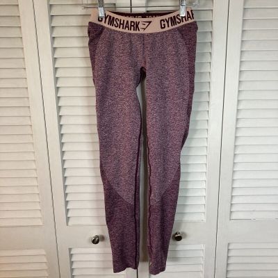 Gymshark Flex Full Length Burgundy Workout Contour Leggings S