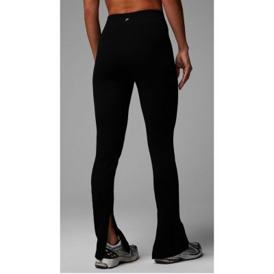 Fabletics Seamless High Waisted Slit Pant Legging Womens Large Short Black New