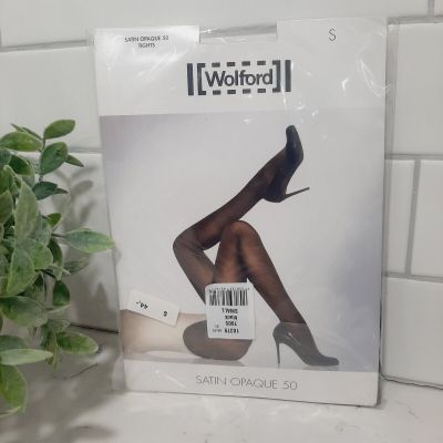 ???? Wolford Satin Opaque 50 Tights Color: Black Size: Small NEW