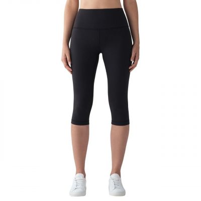 Lululemon High Rise Wunder Under 1/2 Tight Leggings in Black Women's Size 10