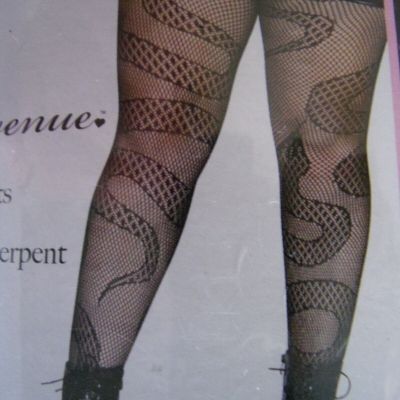 1X 2X Snake Net Black Tights Stockings Leg Avenue NIP New In Package Unique Odd