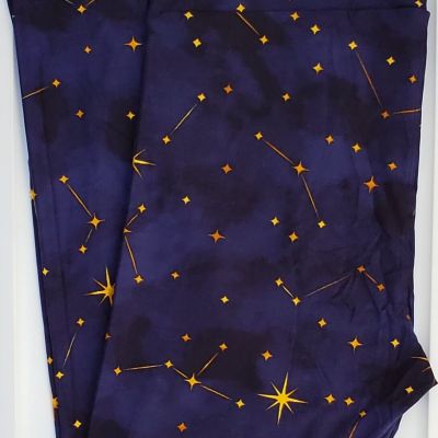 OS LuLaRoe One Size Leggings Stars Constellations Dark Navy Blue NWT G41