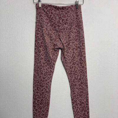 Athleta Elation Ultra High Rise Leggings Size XS Petite Pink Leopard