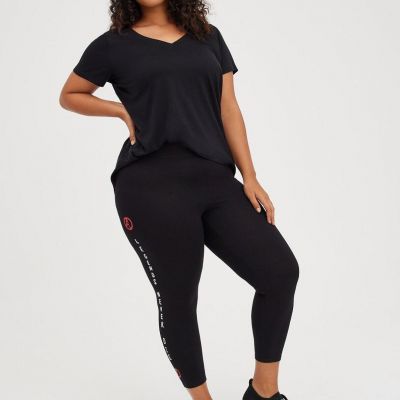 Torrid Marvel Avengers Crop Leggings Black NWT New 2X