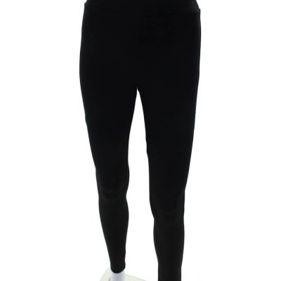 Theory Womens Stretch Elastic Waist Mid-Rise Ankle Leggings Black Size S