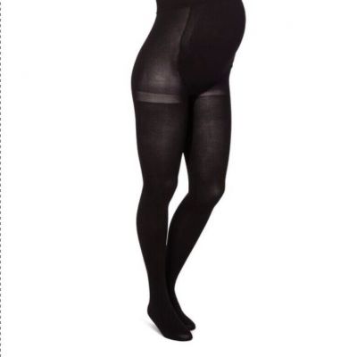 Isabel Maternity Opaque Tights Size L/XL Black  1534