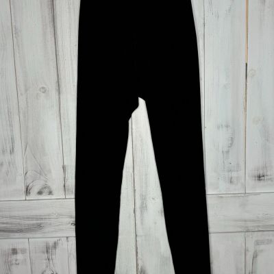 Womens Joah Brown The Body Leggings Stretch Sueded Onyx Black Ankle Length S/M