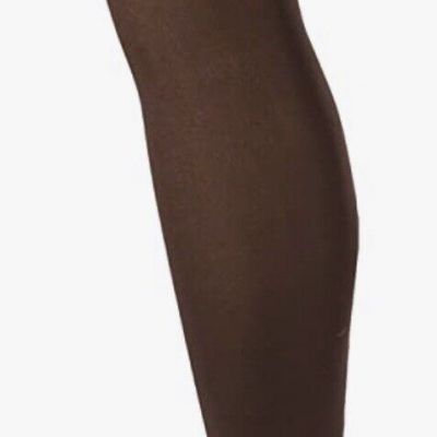 NWT HUE Women's Cushioned Foot Tights Espresso Size 4