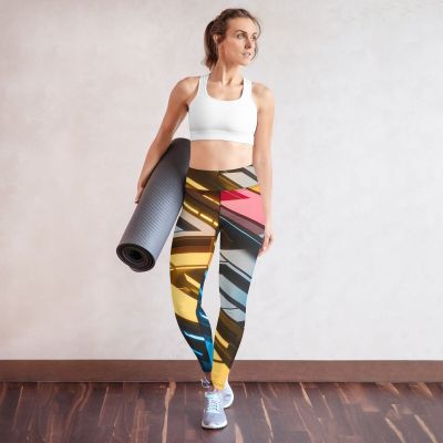 Modern Neon Yoga Leggings