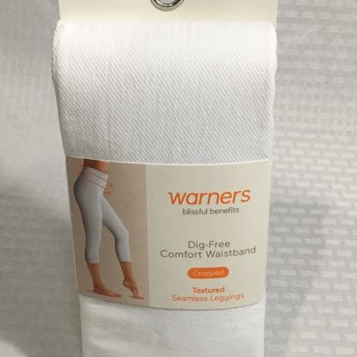 WARNERS BLISSFUL BENEFITS TEXTURED SEAMLESS LEGGINGS / CROPPED / 2X/3X / NEW