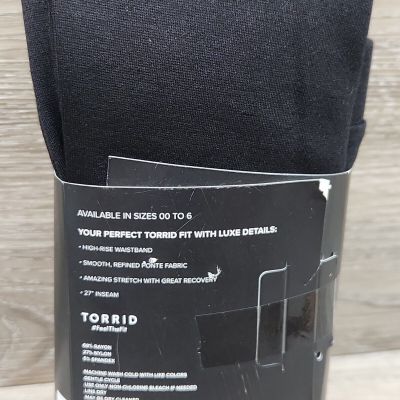 Torrid Premium Legging Full Length Signature Waist in Deep Black Size 2 Packwear