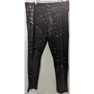 JGX Performance Leggings Women Plus Size 3X XXX Marble Pockets Yoga Stretch Pant