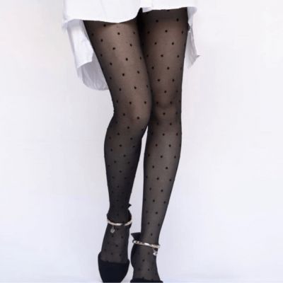 Polka dot pantyhose tights stockings