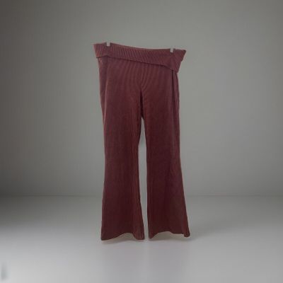 Wild Fable Ribbed Fold-Over Waist Pants - Size Large