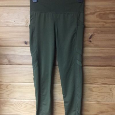 New Fashion Women's Dark Green Stretchy Leggings Pants Size S/M