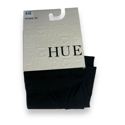 Hue Sheer Women’s One Size Fits Most Pindot Black Knee High Socks Sheer 1 Pair