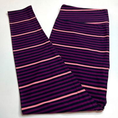 NEW LuLaRoe TC2 Leggings PURPLE PINK NAVY Ombré Line STRIPE Layer Band COLORFUL