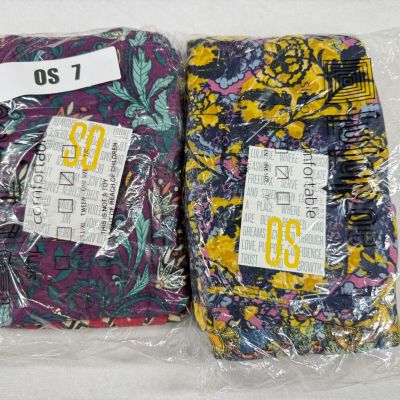 4 Pair of New One Size LuLaRoe Buttery Soft Workout Yoga Leggings OS 7