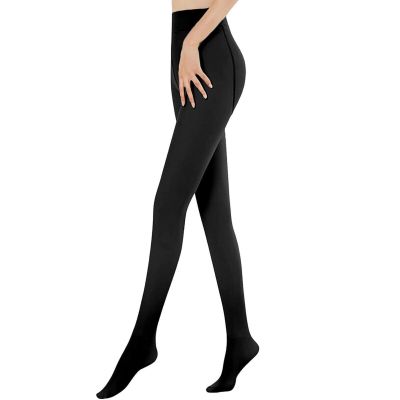 Women Thermal Lined Translucent Pantyhose Warm Winter Fleece Tights Stockings