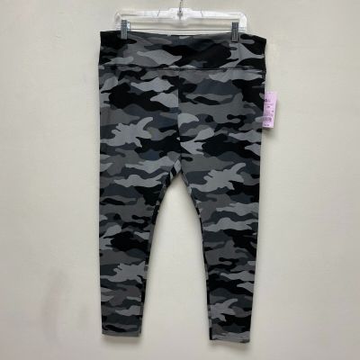 Wild Fable Womens Gray Camouflage High-Waisted Classic Workout Gym Leggings XXL