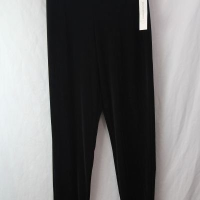 NWT Coldwater Creek Women's Black Fitted Ankle Leggings sz M