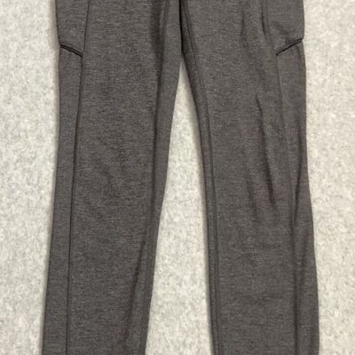 Lululemon Speed Up Tight Womens Sz 4 Grey Brushed Leggings Luxtreme Yoga Workout