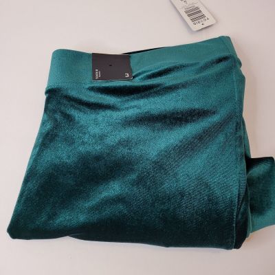 Torrid Velvet Velour Leggings Pants Emerald Green Women's Plus Size 3X 22-24 NWT