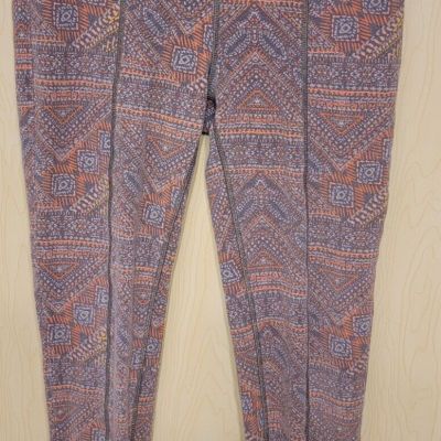 Prana Leggings Womens Workout Gym Stretch Lightweight Casual Yoga Med colorful