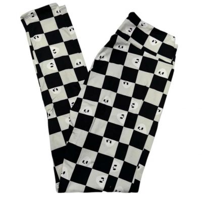 L/XL  Kids LulaRoe Leggings  Halloween Checkers Ghosts FITS 6/10