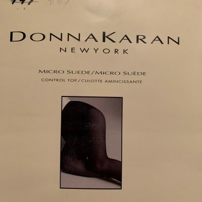 Donna Karan Micro Suede Control Top Pantyhose Chocolate Small