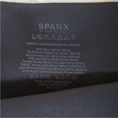 Spanx Women's Size Large Look At Me Now Black Camo Seamless Leggings