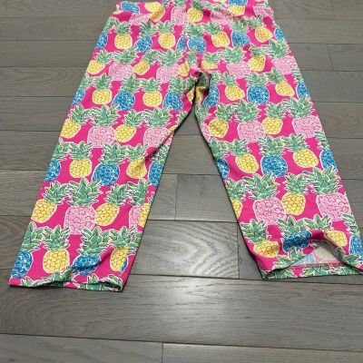 Simply Southern Women’s Capri Leggings - Pineapple One Size Fits Most Soft