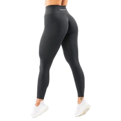 Alphalete Amplify Leggings Seamless Scrunch Shadow Gray Women Medium