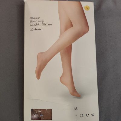 a new day 20D Light Sheer Sparkle Tights S/M