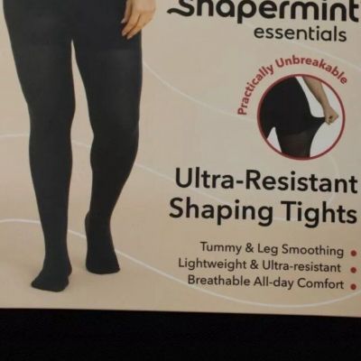 Shapermint Essentials Ultra-Resistant Shaping Tights Black Large