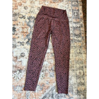 Beyond Yoga leggings pink cheetah print full length workout leggings size Medium