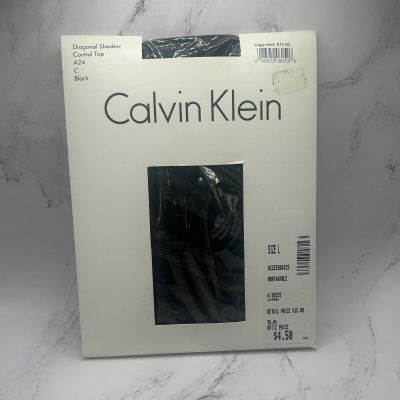 Calvin Klein Black Diagonal Shadow Control Top A24 (L)