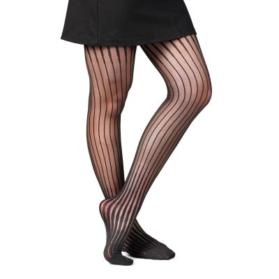 Fil de Jour France Pantyhose Tights, Progressive Stripes, S/M Made in Italy