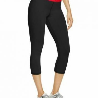 Women's Jockey Black Sporty Capri Leggings Control Stay Cool & Dry !! Size M