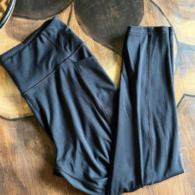 Victoria's Secret Black Leggings Yoga Jogger Lounge Workout Size Large Pockets