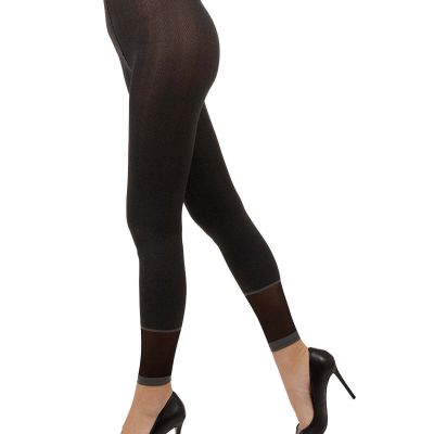 Women's Spunky Herringbone Fashion Footless Tights