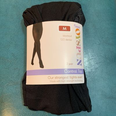 Joyspun Blackout Control Top High Strength Technology Tights Set of 2 M NEW