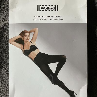 Wonderful Wolford VELVET DE LUXE 66 Tights CHIANTI  XL Extra Large