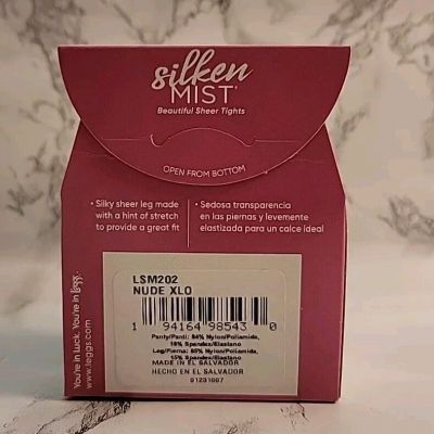 L'eggs Silken Mist Beautiful Sheer Tights NUDE SIZE A ~ See Details *6 PAIRS*
