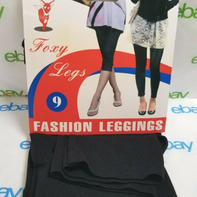 Women’s Fashion Leggings Solid Basic Black Stretch Clearance ( Qty 4 )