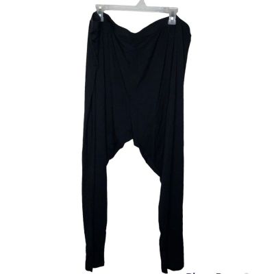 Ava & Viv Size 4X Leggings Pants Black Pull On High Waisted Ankle Cropped