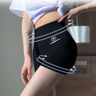 Lady Sports Shorts Tummy Control Exercise Solid Color Lady Sports Shorts Thin