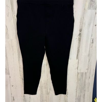 Spanx Women's Black Leggings Size 2X Plus Casual Elastic Waistband