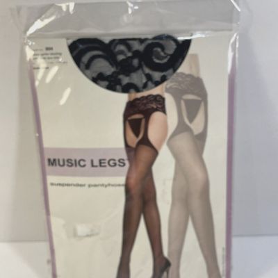 Music Legs Suspender Pantyhose Style No. 804 5-5' 10